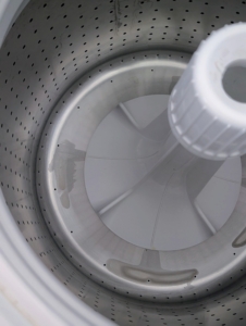 The tub capacity is usually measured in raw cubic feet. Various machines have different sizes to accommodate individual family needs.