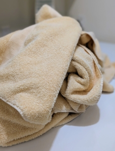 And here are the finished towels - so clean, fluffy, and well dried.