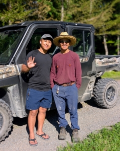 Close by - Alina's brother, Mingmar, and Chhiring. Mingmar, who is a US marine veteran, has also worked for me over the years.
