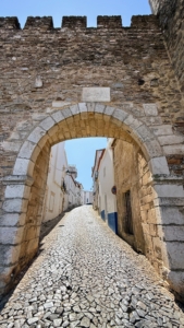 This is Estremoz, a quaint city in Portugal about one hour northeast from Évora. It is known for its white marble, rich history, and peaceful atmosphere.