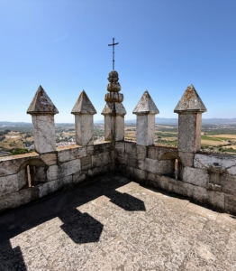 Matt climbed to the top of the Posada in Estremoz, or Pousada Castelo Estremoz - a historic hotel built in the 13th century for Queen Santa Isabel. It features a castle-like setting and gorgeous views of the Alentejo region.