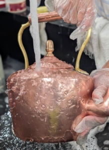 And give it a thorough rinse with tepid water.