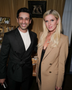 And here's Dhaval and Nicky Hilton. (Photo by Madison McGaw/BFA)