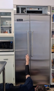I've used Viking for years. And after almost three decades of reliable performance, it was time to replace this side-by-side Viking refrigerator. While it was still functioning well, it was starting to show some regular wear and tear on its components, which could not keep up with the heavy demand of our food prep sessions.