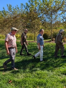 During our walk, I also mentioned how much my horses enjoy going through the maze - it's great exercise for them to turn and navigate the various pathways.