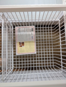 It has deep, roomy, and durable freezer compartments for storage.