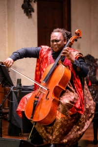 His captivating solos weaved together Western classical traditions with the rich musical heritage of Africa. Abel released his second album, Hymns of Bantu, this past spring. (Photo by Gabe Palacio)