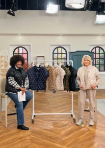 My time at QVC was dedicated to the day's "TSV" or Today's Special Value. Here is my latest version of my puffer vest, a quilted short sleeve jacket - perfect for this time of year, when days are still warm, but nights and early mornings have that autumn chill.