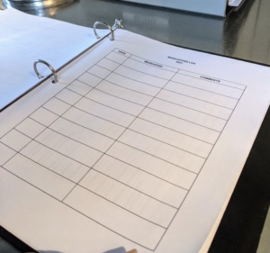 This page is for any special medications – my horses are not on any.