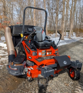 I also have a Zero-Turn ZD1211 mower. Its ergonomic design and high-back seat make it so comfortable to drive.