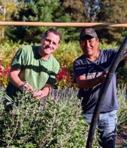 Ryan and Pete are glad to get this all done before the temperatures drop.