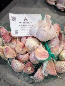 Northern White is very strong, hot, and potent. It also has easy to peel jumbo cloves. It's a great all-purpose garlic for mincing, baking, and grilling.