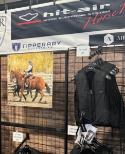 Helen and Juan also stopped by the Hit-Air booth to check out the safety vests.