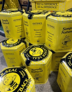 This Outback Survival Gear Leather Seal is a natural cleaner and conditioner that is designed to rejuvenate and protect leather iterms. It contains beeswax, eucalyptus, avocado oil, lavender oil, and vitamin-E oil.