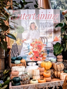 Some of you may even remember this book cover of me at my Turkey Hill home wearing Laura Ashley. And I still have all those dishes and goblets.