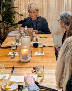 I was excited to host a podcast with several of those who worked on Entertaining with me. It was so great to see this group again and find out what they were all up to now.