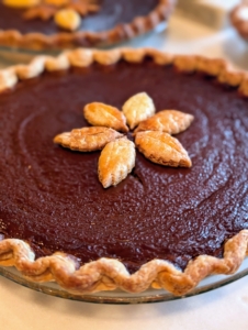 This is a pumpkin honey molasses pie.