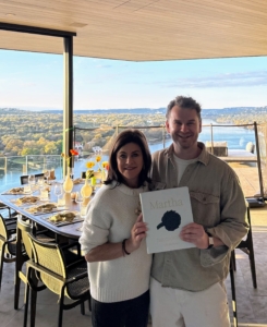 Garrett hand-delivered a copy of MARTHA: THE COOKBOOK to his mom and she was thrilled to receive it.