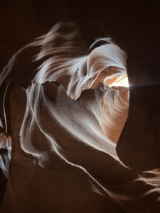 On this day, our Navajo guide led us through three distinct canyons - Upper Antelope Canyon, Rattlesnake Canyon, and Owl Canyon. Upper Antelope Canyon is located in Page, Arizona and is a breathtaking slot-canyon loved for its extraordinary sandstone formations.