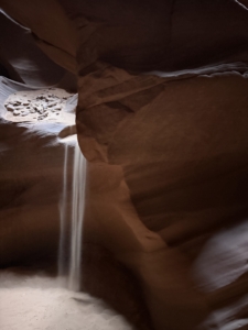 Rattlesnake Canyon is part of the larger Antelope Canyon system. Although Rattlesnake is a lesser known slot-canyon, it is also stunning to see with all its shapely sandstone walls and natural light streams.