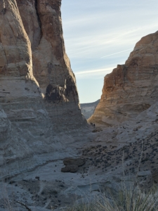 The Hoodoo Trail at Amangiri is its most extensive. It features three trailheads and a circuit hike of approximately 3.5 miles. Among the sites are free-standing sandstone towers known as hoodoos. From here, we also saw ancient sand dunes, and spectacular vistas of the region.