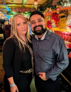 Everyone was happy to attend. Here are Katina Monteith, Marquee Brands Senior Human Resources Director and Ujjwal Dhungana, Payroll & HR Operations Associate.