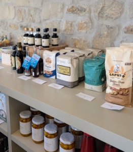 For those wanting to make their own baked items, Fatto a Mano offers authentic Italian ingredients.