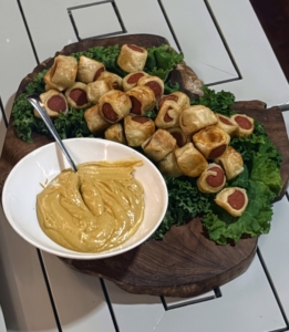 Pigs in a blanket - delicious at any party.