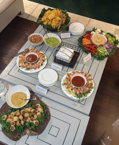 There were lots of sides and starters for everyone.