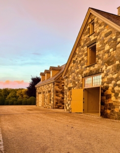Here's a photo of my stable complex on July 3rd, the evening before Independence Day - clouds were rolling in.