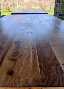 Each table weighs about 300-pounds – wind will not bring it down!
