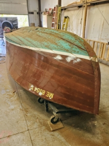 This is the bottom exterior before it was also stripped.