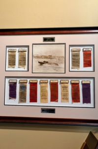 THRILL was originally purchased in 1928 by Judy's great grandmother, and given to Judy's grandfather, Judson Morris, for his 18th birthday. Over several years, Judson campaigned THRILL throughout Maine, competing in numerous boating races and winning multiple championships.