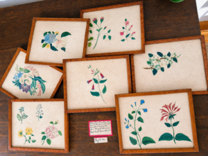 After some time browsing through the many interesting vintage and antique items, Matt went home with a collection of flower paintings by a 12 year old girl in the 1800s. Antiquing is a mix of luck, skill, and timing, and the “finds” can vary widely, but it's a wonderful way to learn. And as I always say, one should "learn something new every day."