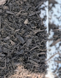 I am so proud of the mulch I make here. For most gardens, a two to four inch layer is sufficient. I mulch and compost my gardens once or twice a year.