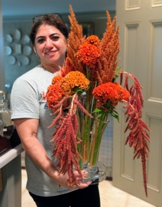 Amaranth and celosia add dramatic texture, vibrant color, and interest to floral arrangements - nice job, Enma.