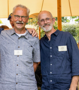 Look familiar? Andrew Beckman, on the right, was a longtime garden editor for my magazine, Martha Stewart Living. Here he is with his husband, landscape designer, Bob Hyland.