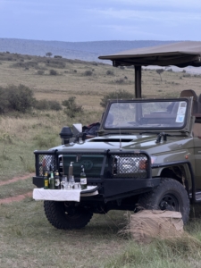 At the end of the day, Ryan and his group enjoyed what's called a sundowner - a traditional ritual where travelers pause at sunset to enjoy a refreshing drinks and snacks before setting out again in search of wildlife.