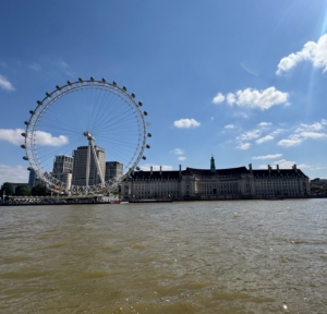 While we didn't go on the London Eye, we enjoyed seeing it from the boat.
