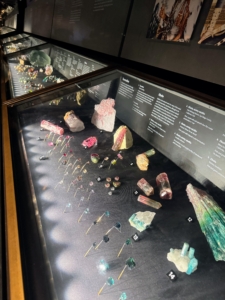 So many of London’s museums are free to the public. While we will have to return to visit them all, we managed to spend a morning at the impressive Museum of Natural History. Here is a tiny snapshot of the extensive mineral and gem collection.