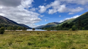During our full day in Callander, which is situated just south of the Highlands, we took a 28 mile bike ride through stunning scenery like this.