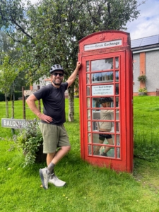 Dan loved this book exchange inside an old telephone booth, located near Rob Roy McGregor's grave in Balquhidder.