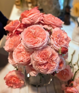 Always look at the arrangement from all angles to ensure there are no bare spaces.