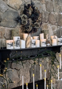 Get several in the varying five inch or seven inch sizes and fill a space.
