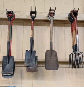 We keep like items together, so we know where to find them and how many we have in supply.