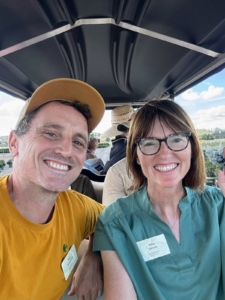 Monrovia Chief Marketing Officer, Katie Tamony, took Ryan for a tour of the fields. Monrovia's nursery is spread over more than 1000 acres.
