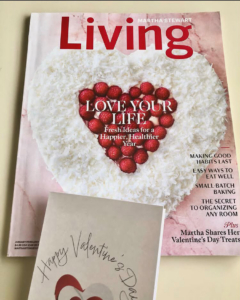Andrew says, "I frequently make the heart-shaped Valentine's Day cake that was featured on the cover of the Martha Stewart Living magazine. It is so stunning and tastes incredible, filled with custard and fresh raspberries. A real show-stopper."