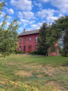 His social media platform @thecolonian_on_park shares lots of gardening, seasonal decorating, and home projects. This is Kemp's new 1824 federal style home. He calls it his own "Turkey Hill."