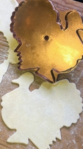 One of Jeremy's favorite cookie cutters is my giant turkey from Martha by Mail - we all miss that catalog.
