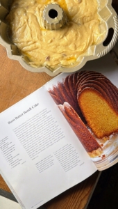 And Jeremy continues to be inspired. He made my butter rum cake from my 100th book, MARTHA: The Cookbook. It is a weekly go to for baking and sharing with neighbors.